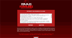 Desktop Screenshot of femmes-fontaines.biz